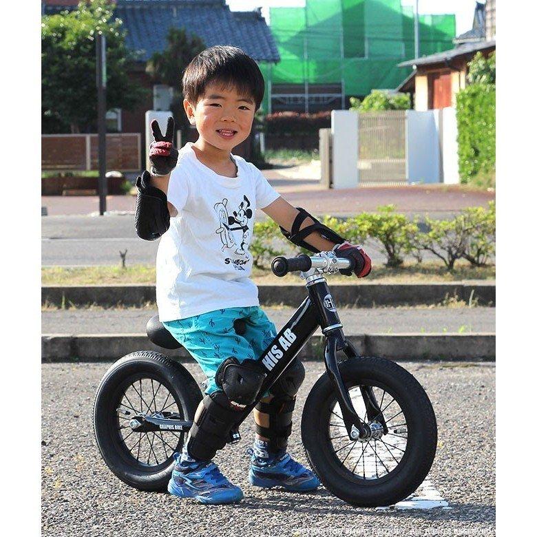J249★使用感有り★舵取り付き子供自転車★GRAPHIS KIDS★12インチ GRAPHIS（グラフィス） 国内完全組立 当日発送 【GWクーポン】 ペダル