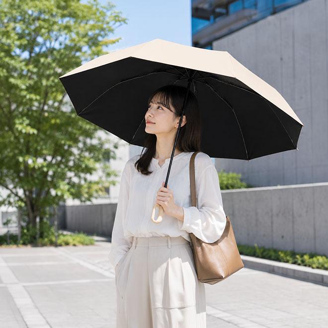 新品未使用　希少　にゃー 折りたたみ傘 晴雨兼用 折りたたみ傘 晴雨兼用 ワンタッチ傘 遮光率 99.9％ 骨数8本 丈夫