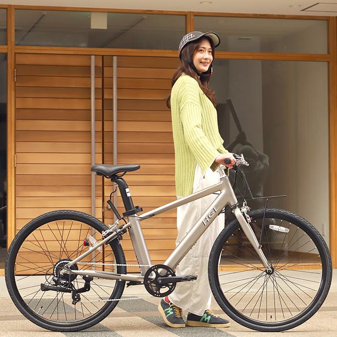 電動アシスト自転車 クロスバイク 700x38C USB充電付 バッテリー