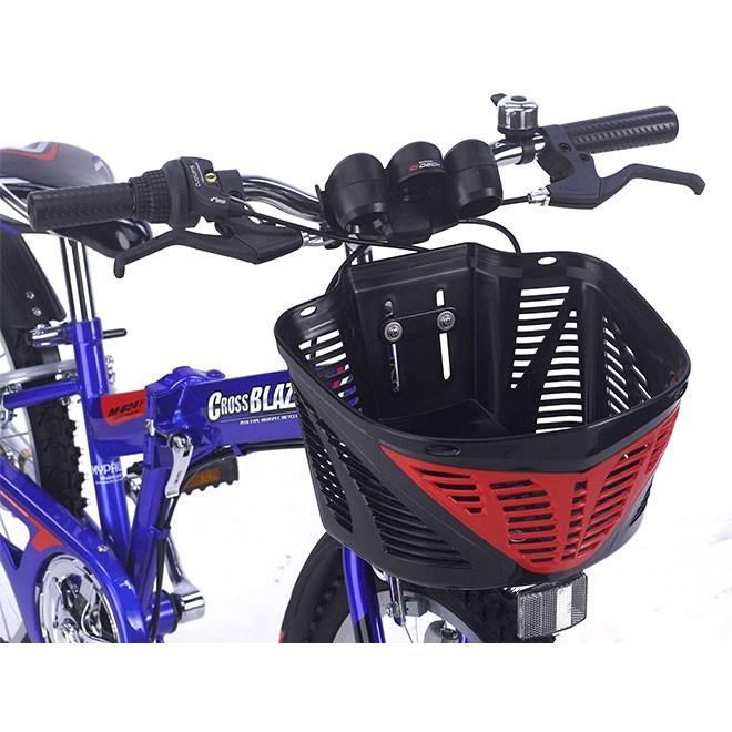 子供用自転車 22インチ 【週末限定クーポン】 6段ギア 折りたたみ自転車 MTB ライト カギ カゴ CIデッキ｜smart-factory｜09