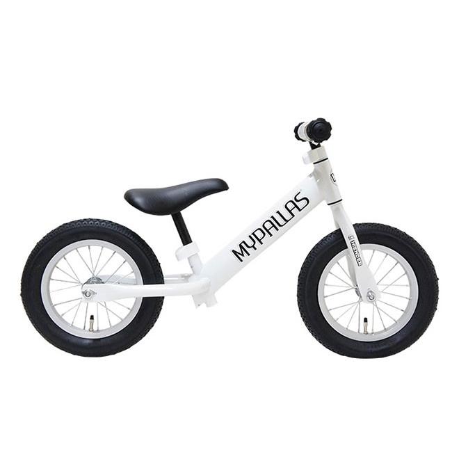 自転車 子供用 ペダル無し自転車 12インチ ハイエンダー おしゃれ 男の子 女の子 幼児 自転車 練習 プレゼント ブラック ホワイトの画像