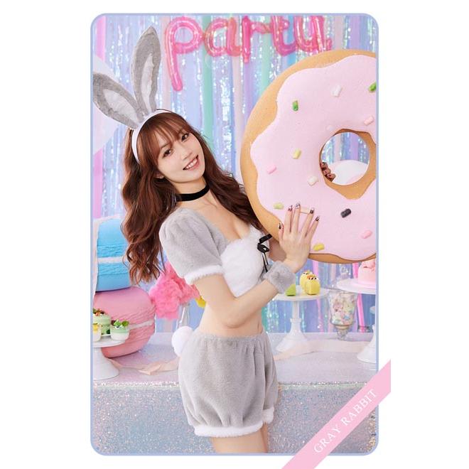ハロウィン コスプレ バニーガール うさぎ アニマル もこもこ ふわふわ
