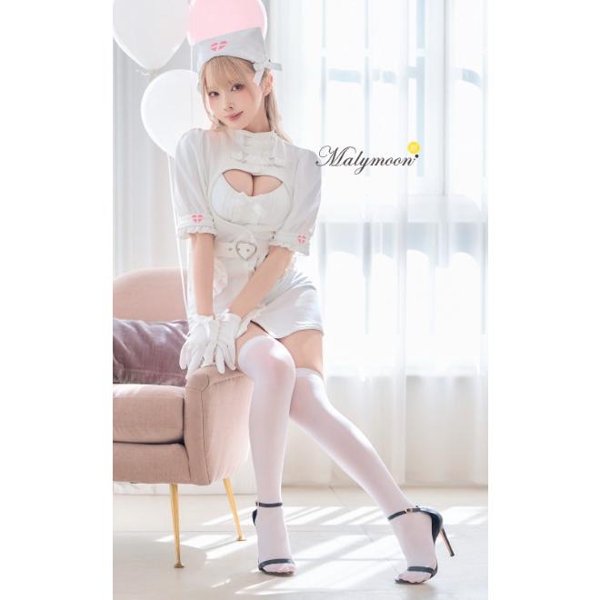 ハートドットホワイトナース【Malymoon/マリームーン】 即日発送】【中村里砂着用】ハートドットホワイトナース