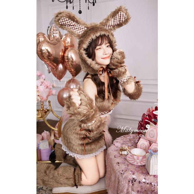 コスプレ マリームーン Malymoon 正規品 テディギンガムファーバニー F