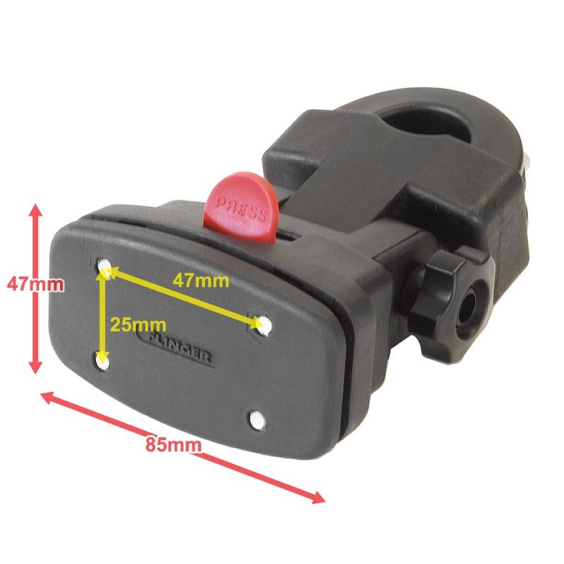 ハルさん専用 自転車 前カゴ用 ワンタッチブラケット（ハンドルポスト装着タイプ