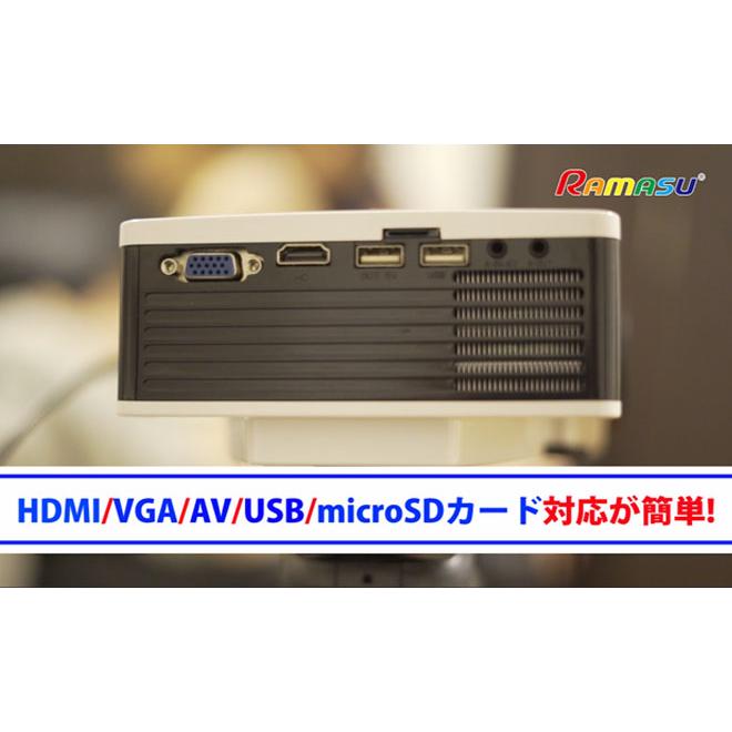 プロジェクター 小型 【週末限定クーポン】 30〜120インチ 家庭用 LED