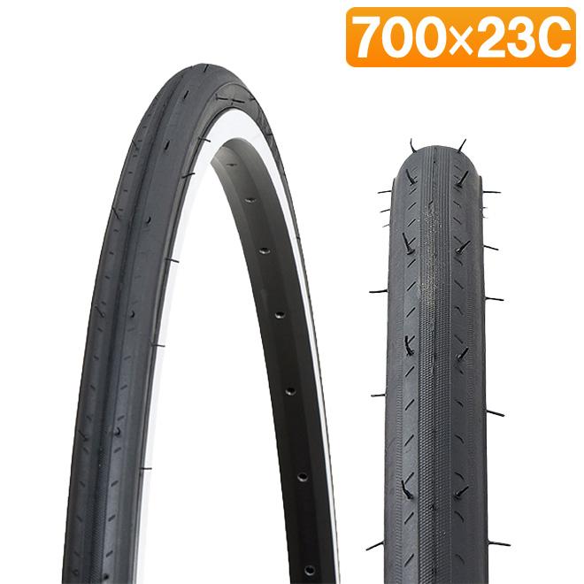 自転車 タイヤ 700C 700x23c ブラック 1本 ロードバイク クロス