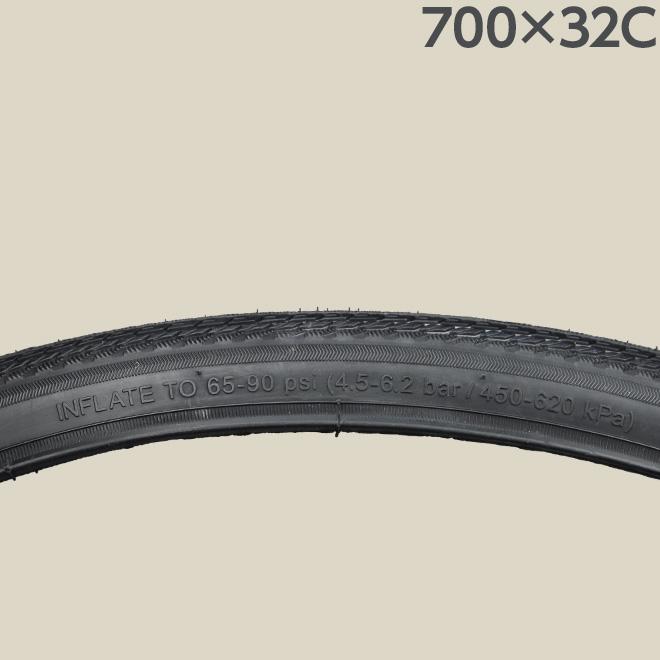 自転車 タイヤ チューブ 各2本セット 700x28c 700x32c 黒 ブラック WO