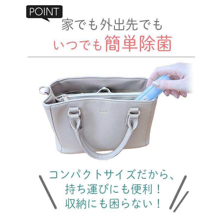 UV除菌ライト ハンディ 10秒照射 スライド式 電池式 紫外線除菌