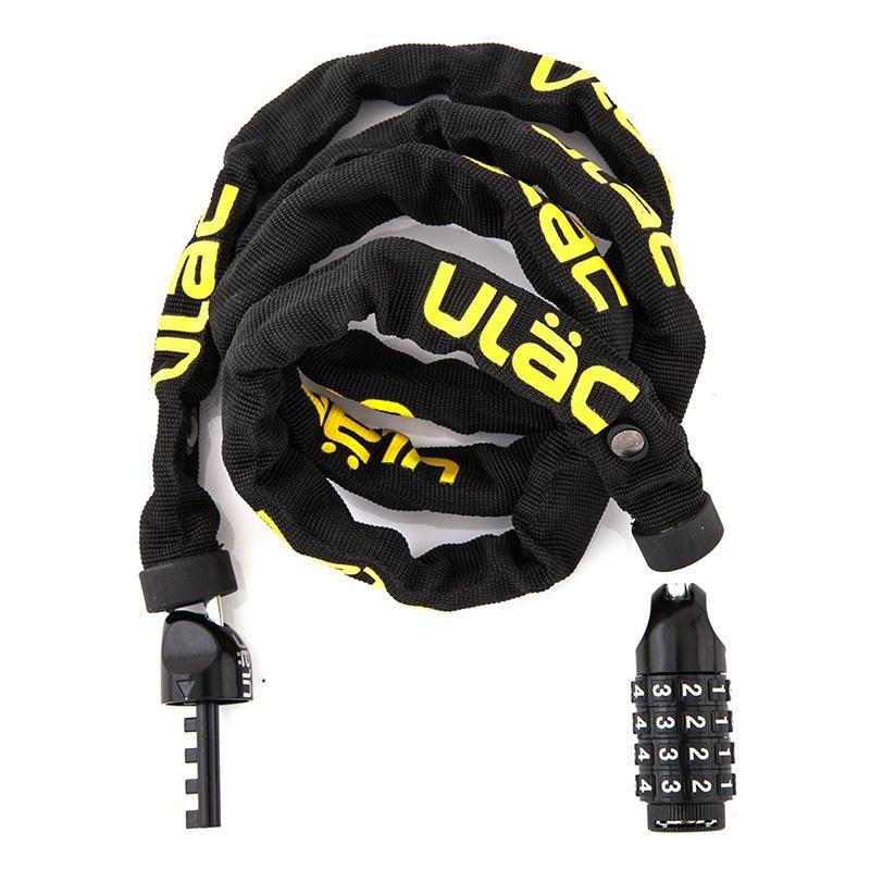 自転車 鍵チェーン 暗証番号 傷つき防止 ダイヤルロック 120cm