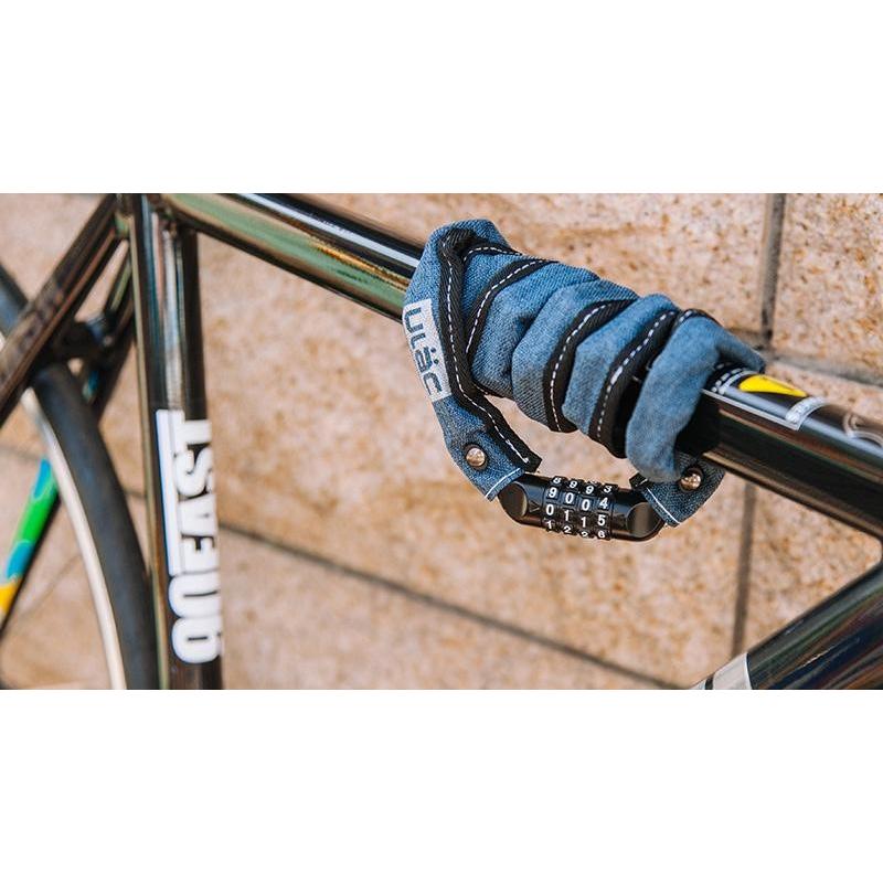 自転車 鍵チェーン 暗証番号 傷つき防止 ダイヤルロック 120cm