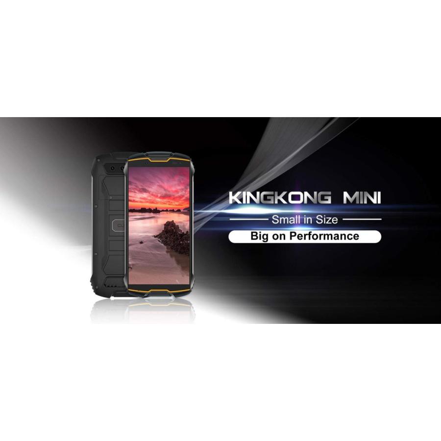 CUBOT King Kong Mini 2携帯電話、4インチ4G防水頑丈スマートフォン、3GB RAM + 32GB ROM、Android 10、Face