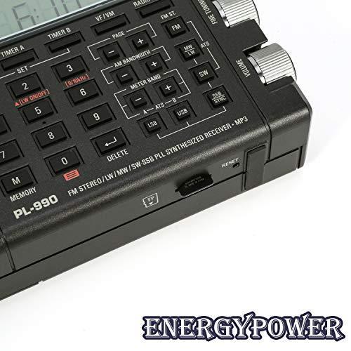 短波ラジオ TECSUN PL-990 LSB/USB 同期検波＆SSB トリプルコンバージョン FM/LW/MW/SW 3150局メモリー ミュージックプレイヤーモード 日本語説明書付属 