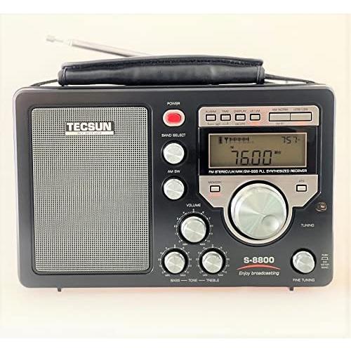 TECSUN S-8800 FM/LW/MW/SW/PLL BCL 短波ラジオ 遠距離受信機 日本