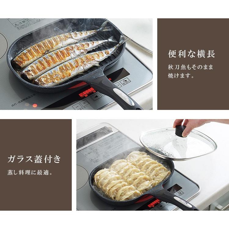 NEWベルフィーナ グリルパン ガラス蓋付き （ANT） : SmartKitchen