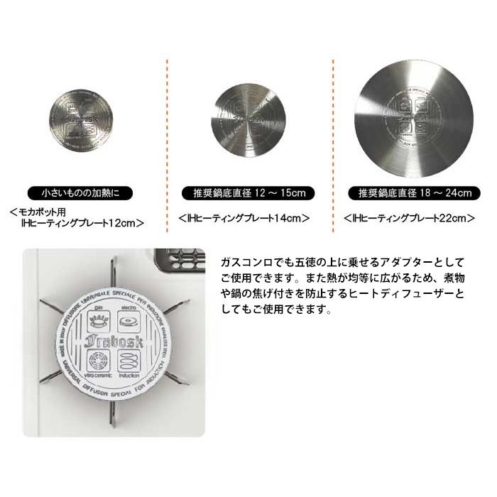 FRABOSK IHヒーティングプレート 22cm （IH・ガスコンロ両用
