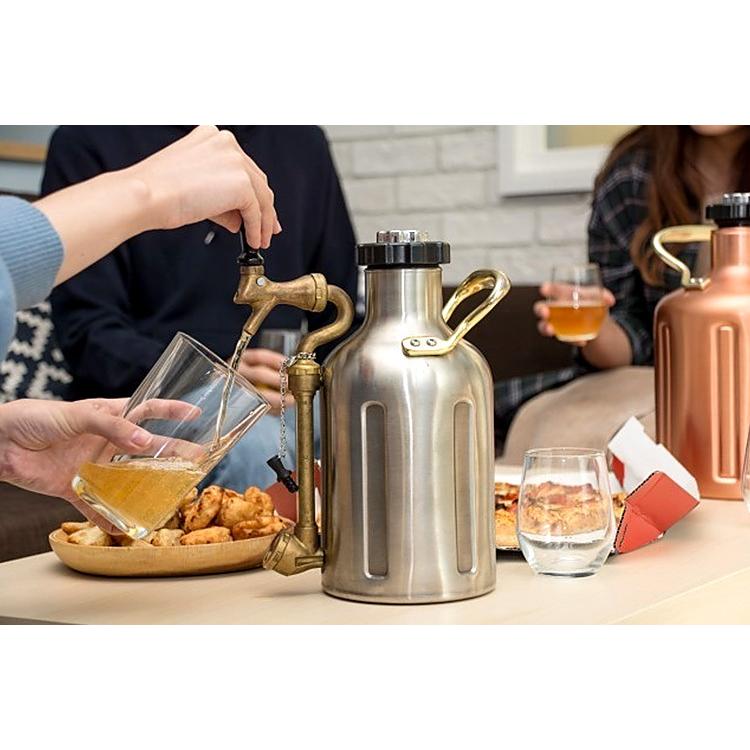 GrowlerWerks uKeg ビアサーバー 銅 64oz（1893ml） グロウラー