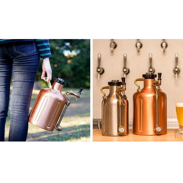 GrowlerWerks uKeg ビアサーバー 銅 64oz（1893ml） グロウラー