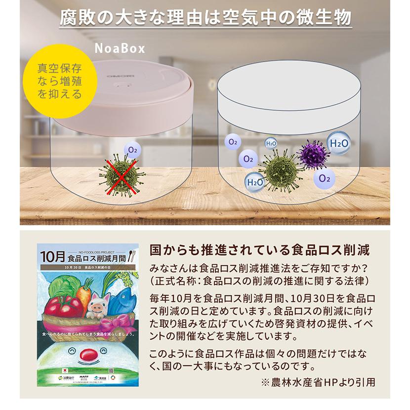 簡単手動 真空 保存容器 ノアボックス 1500ml NoaBox 爆買