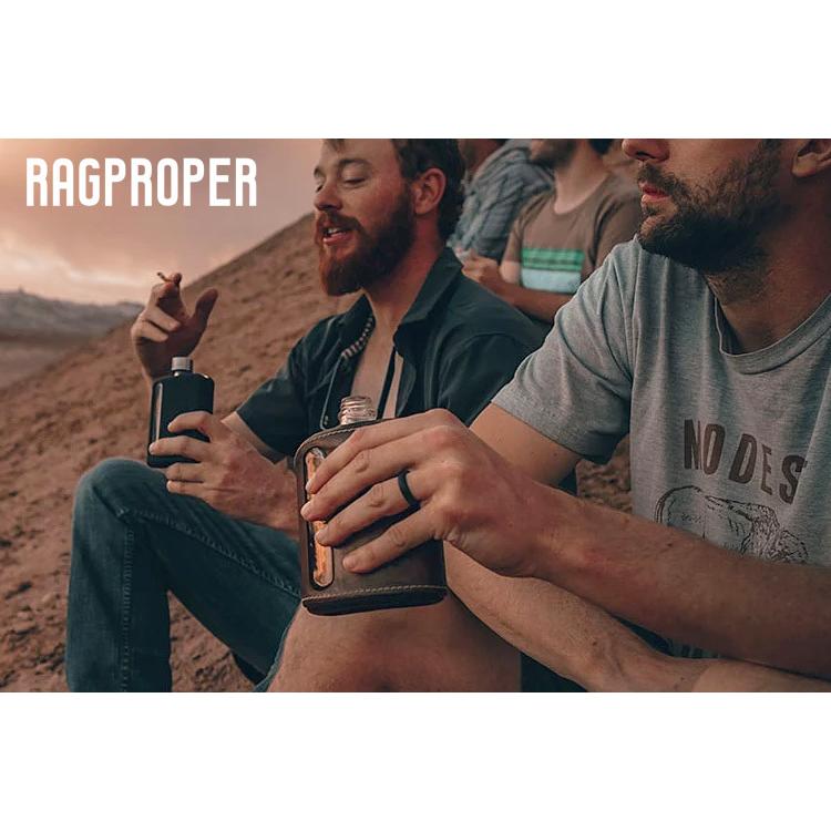 RAGPROPER モダンガラスフラスク レザーカバータイプ シングルショット