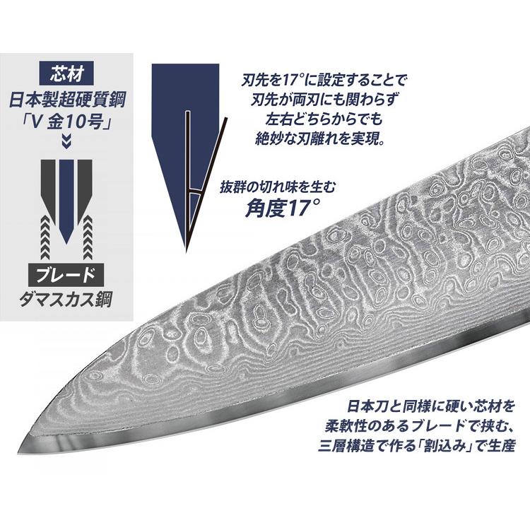 SAMURA ダマスカス67 包丁3本セット(シェフナイフ SAMURA ダマスカス67 包丁3本セット(シェフナイフ