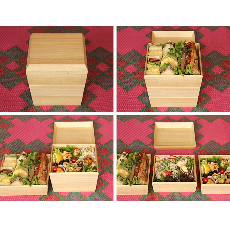 最大53%OFFクーポン 増田桐箱店 重箱 3段 《全2色》OMOF サステモ 重箱 ホワイト/レッド 保温断熱食器 オモフ パナソニック
