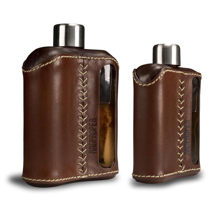 ✨新品未開封✨RAGPROPERガラスフラスク レザーカバー 100ml RAGPROPER モダンガラスフラスク レザーカバータイプ 100ml＆240ml