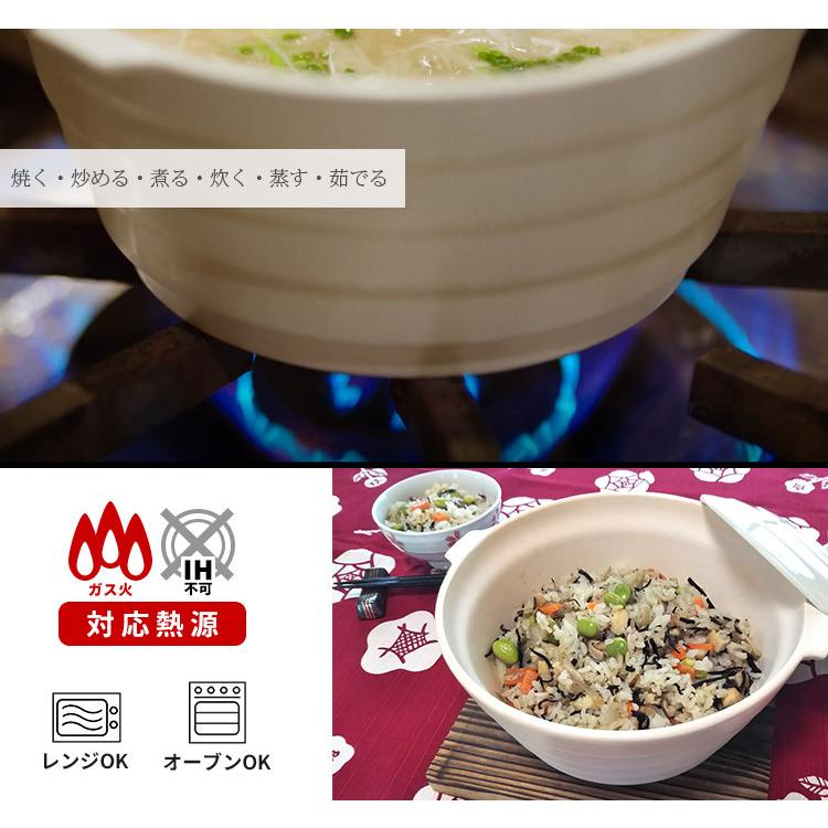 大慶 有田焼 Only碗 オンリー碗 電子レンジ 直火 ガス火 オーブン 蓋付き 鍋 日本製 だいけい マルチクッカー レンジ調理 コンパクト 軽量 一人暮らし 2人用の画像