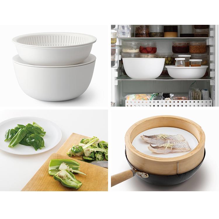 Like-it（ライクイット） 米とぎにも使えるザルとボウル 浅型＋