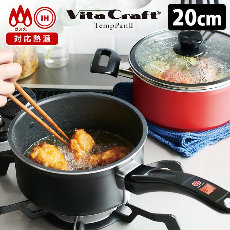 テンプパン ビタクラフト 温度計付きマルチフライポット 20cm