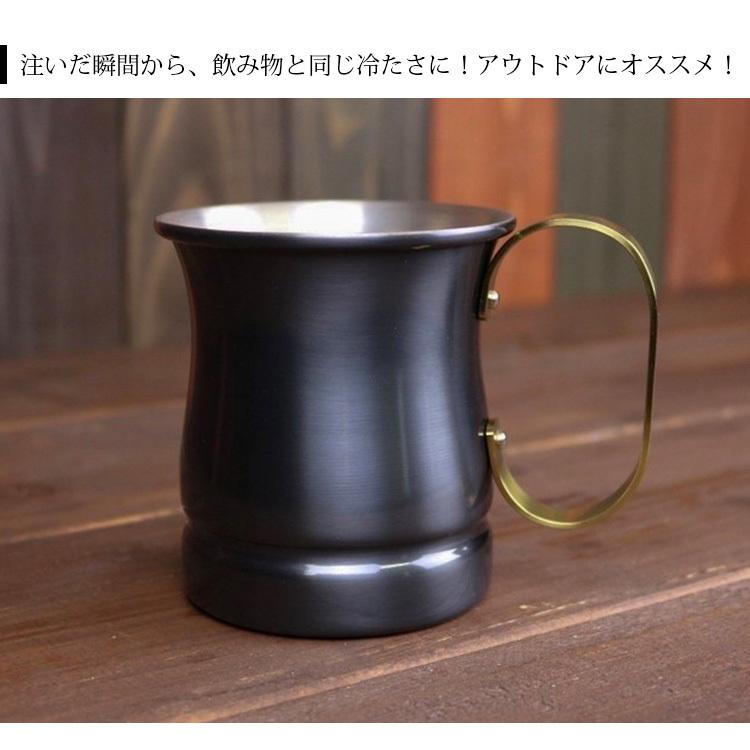 銅製ビアマグ 中 12oz 黒銅仕上げ 12オンス 340ml S-588BL 新光金属