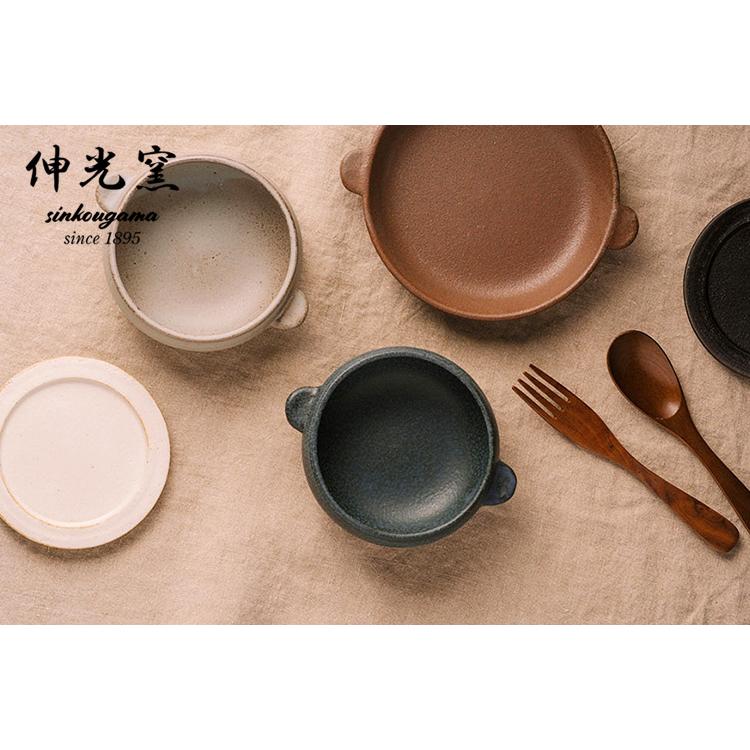 伸光窯 CORON フタ皿 選べる3個セット オーブンボウル ふた 美濃焼