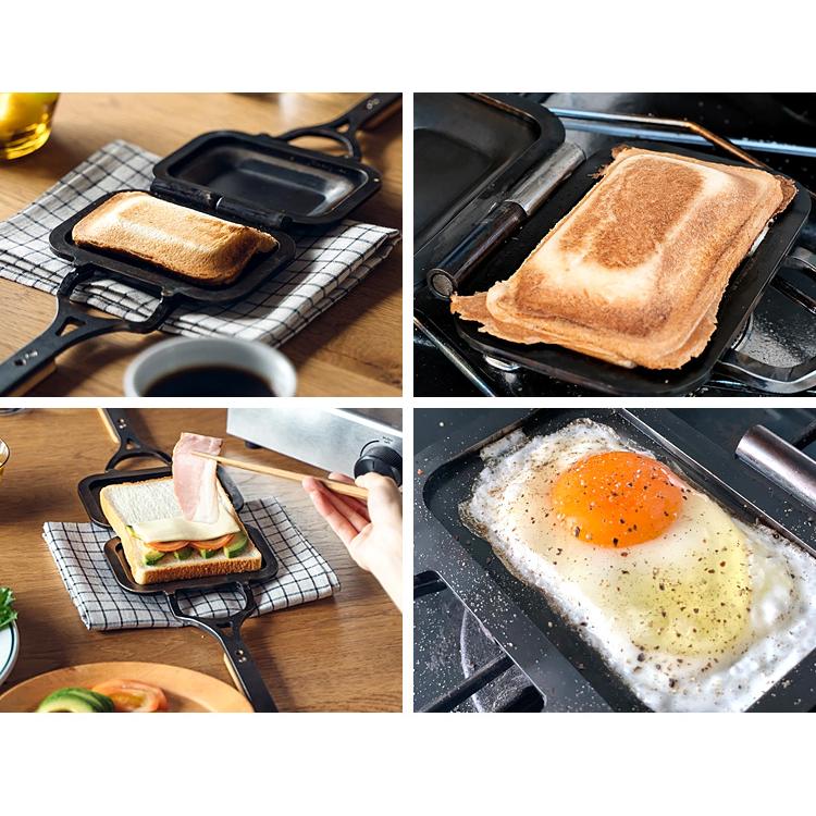 黒皮極鉄プロサンド ハーフ 直火・IH対応 ホットサンドメーカー 日本製 glanox｜smart-kitchen｜08