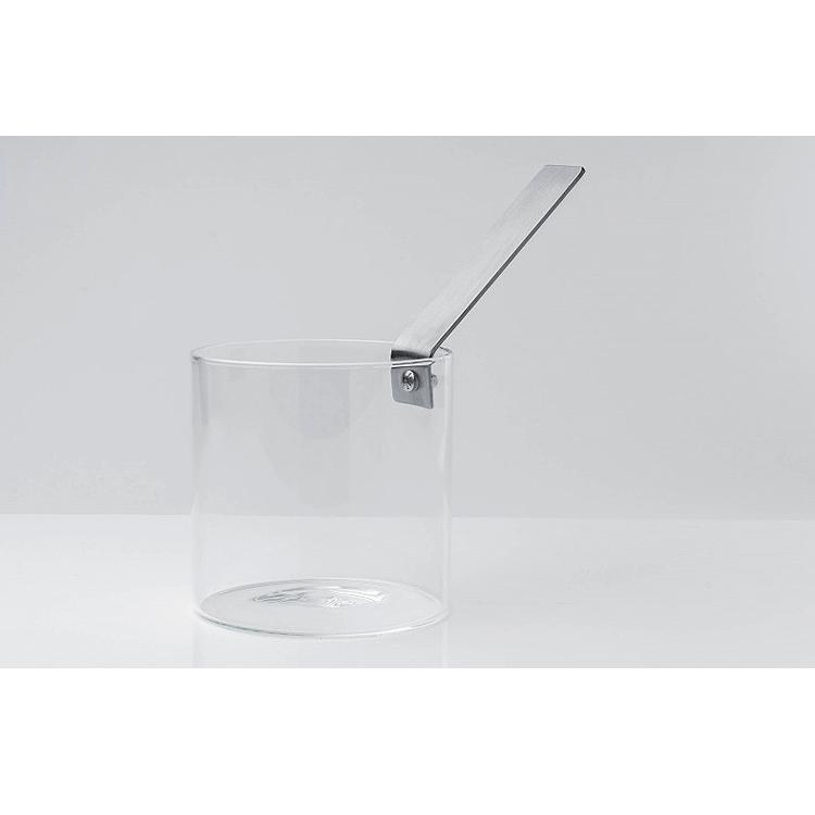 正規品】THE KETTLE ガラスの片手ポット 12cm 1.3L 直火用 片手鍋