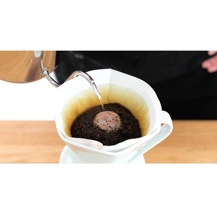 CAFEC 超細口ドリップポット ツバメウッド 1L ガス・IH対応 木製ハンドル ドリップケトル 燕三条 日本製 TSUBAME WOOD カフェックの画像