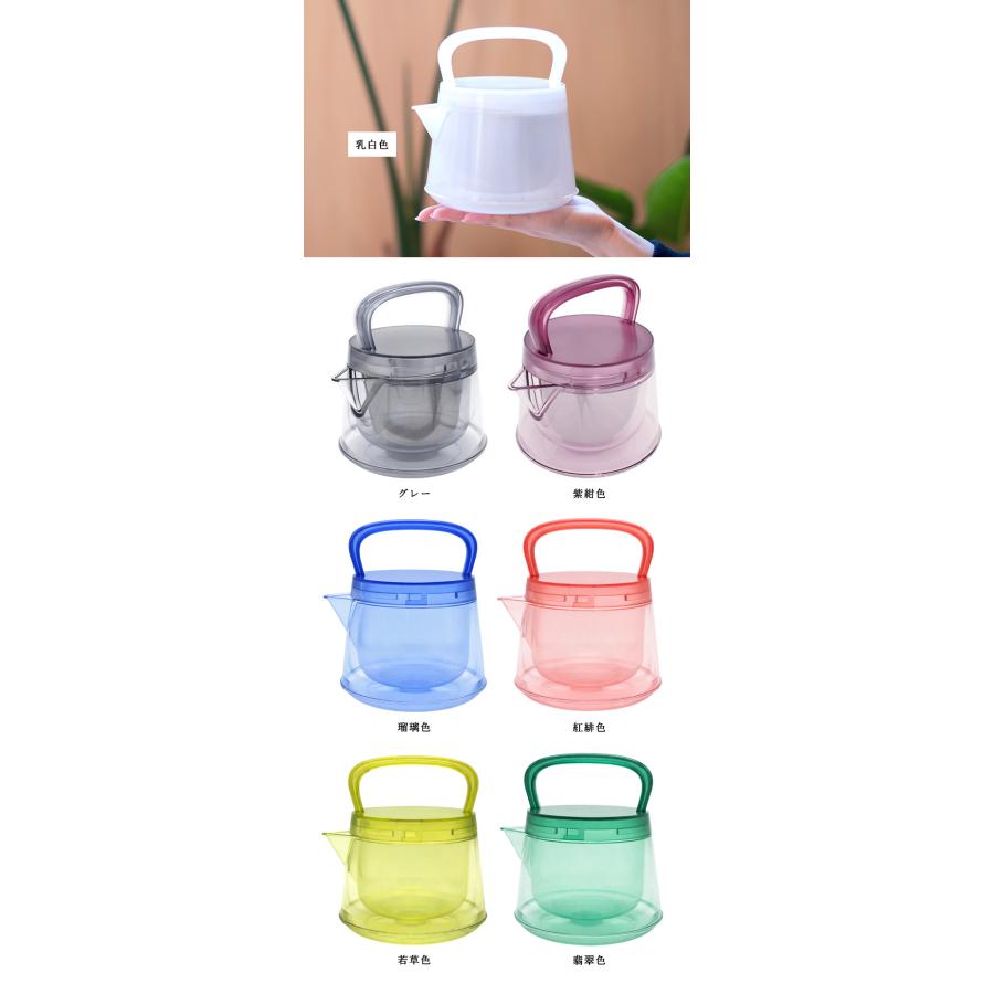 新色UP！／ 十年急須 500ml （茶漉し付 軽量 トライタン ティーポット