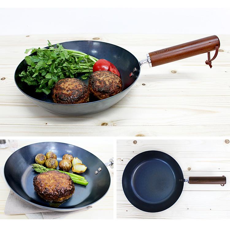 桝谷周一郎監修 職人手作り鉄フライパン 26cm ガス・IH対応 鉄製 鉄