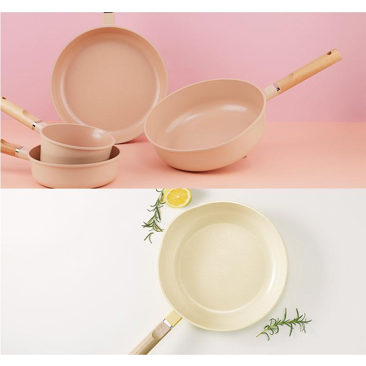 特典付 ROICHEN セラミックコーティングフライパン 28cm 深型 注ぎ口