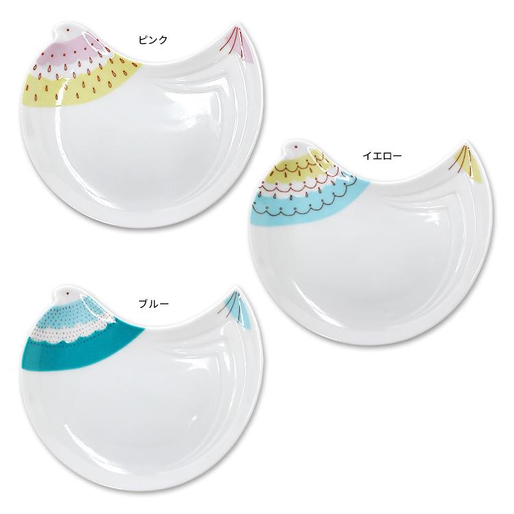 ハレクタニ トリ皿 16cm 1枚単品 九谷焼 （中皿 プレート おかず皿