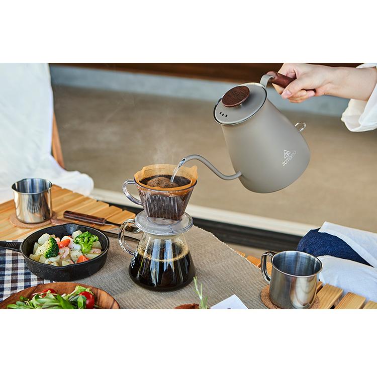 SOTOMO 電気カフェケトル 0.7L AKE-380 （電気ケトル ドリップケトル