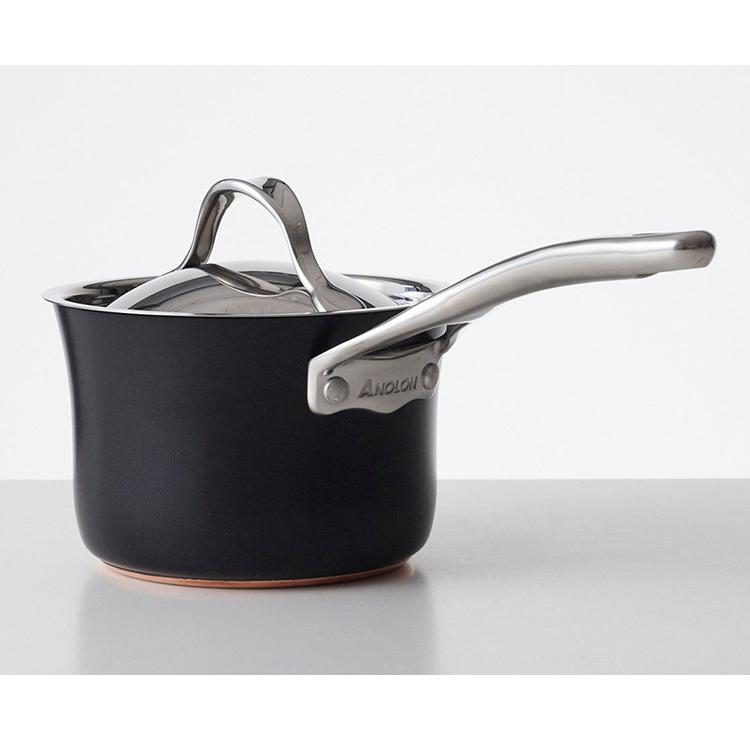 アナロン ヌーヴェルカッパー MEYER ルクス 片手鍋 16cm 1.9L IH・ガス