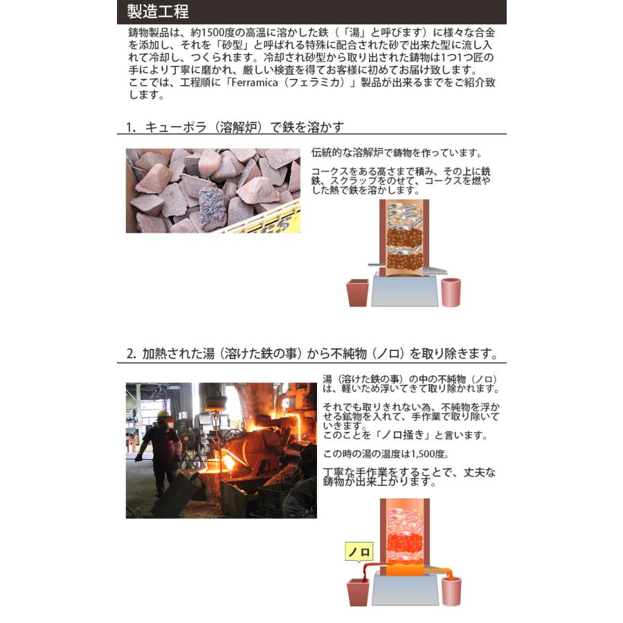 2点特典付 Ferramica HOTPAN 15 （フェラミカ 15cm 1.58L 鋳物鍋 深鍋