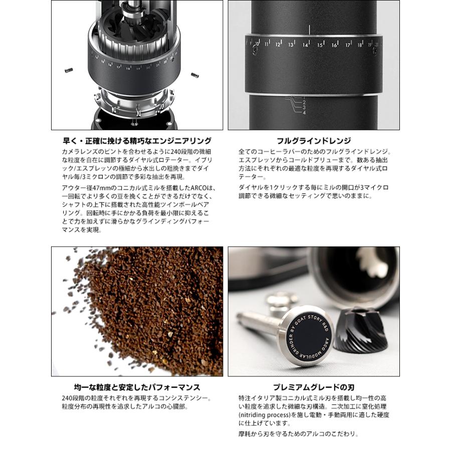 珈琲豆おまけ付 GOAT STORY 2in1 電動コーヒーミル ARCO 専用 珈琲豆おまけ付 GOAT STORY 2in1 電動コーヒーミル ARCO 専用