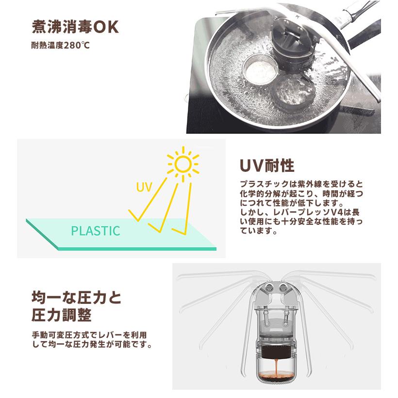 レバープレッソV4 ハンドレバー式エスプレッソマシン （電源不要 携帯
