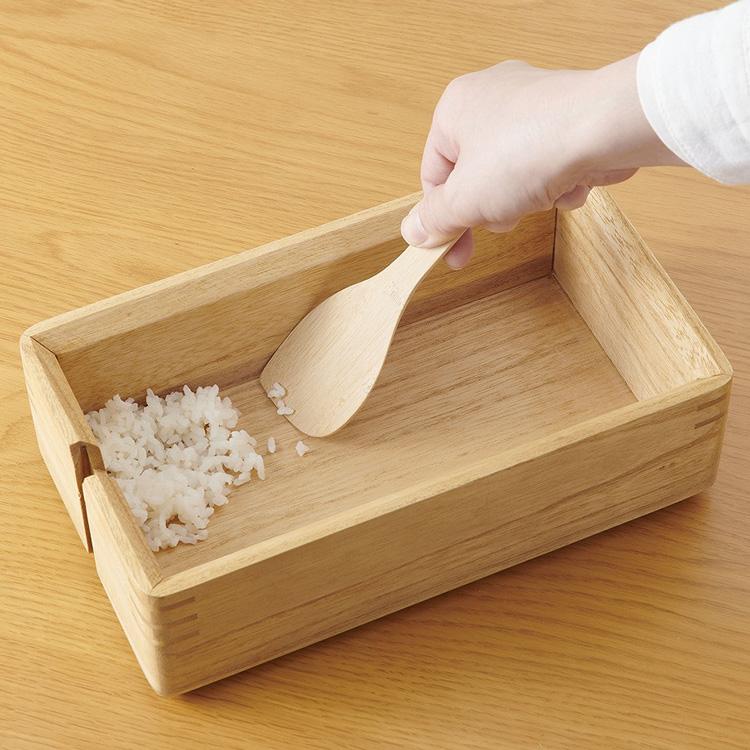 OSMAC kirisai 桐のレンジでお櫃 専用しゃもじ付 （おひつ 桐製 日本製