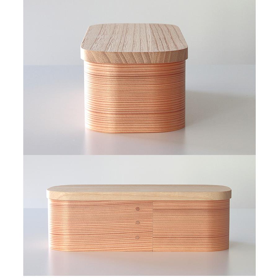 ASAKURA 三ツ星弁当箱 スリム（500ml） （曲げわっぱ まげわっぱ