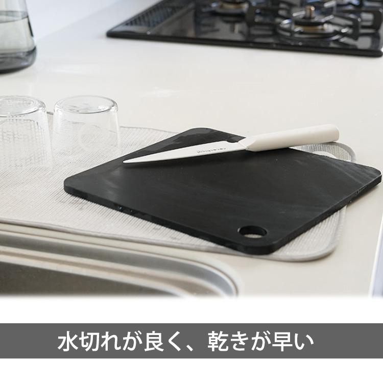 noboda ラバラバ 黒ソフトまな板 スクエア （正方形 まな板 RUBBER