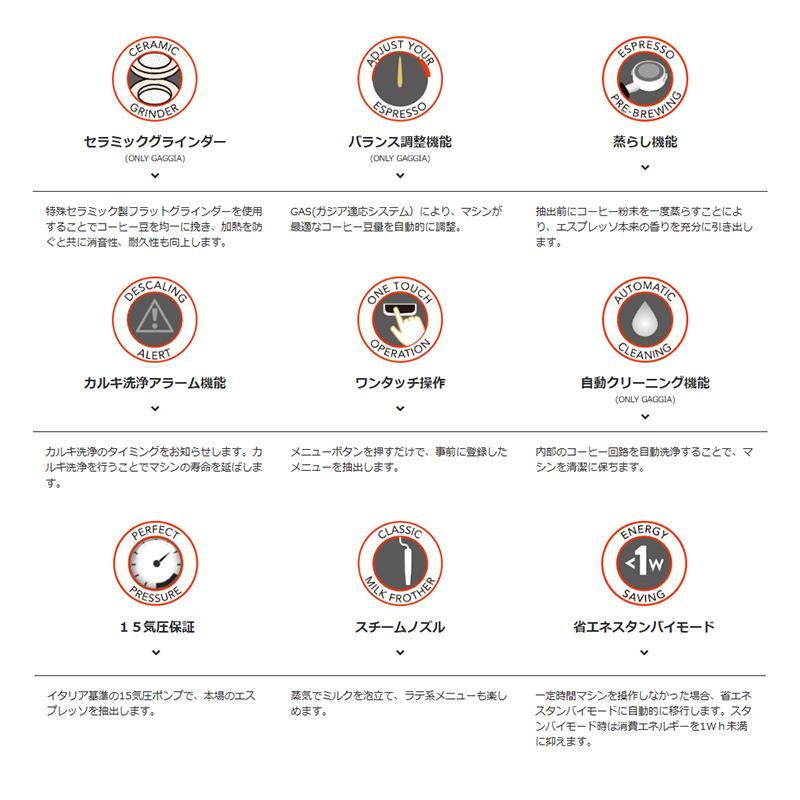 GAGGIA ベサーナ コーヒーメーカー （正規品 ガジア コーヒーメーカー ミルクフォーマー 同時抽出）メーカー直送 海外×の画像