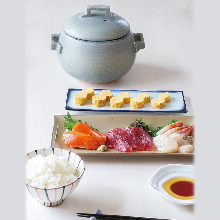 TOJIKI TONYA（トウジキトンヤ） グレーごはん鍋 3合炊き （軽量 直火
