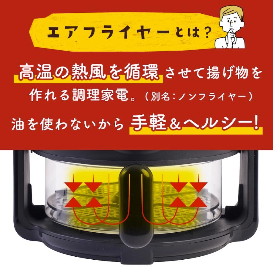 THANKO エアフライヤー フライ2バディ （電気式フライヤー 中が見える